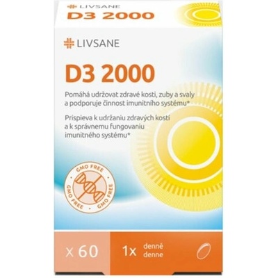 Livsane Vitamín D3 2000 Iu 60 kapsúl