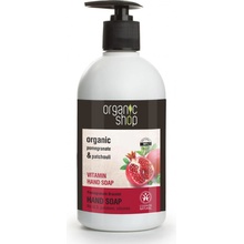 Organic shop Organické vitamínové tekuté mydlo na ruky Granátový náramok 500 ml