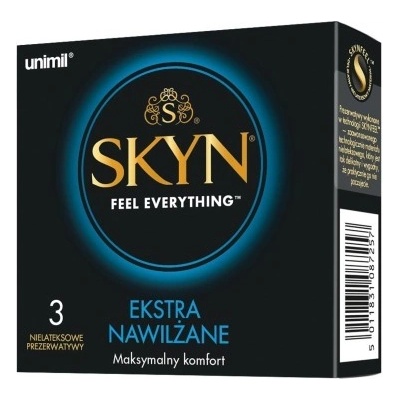 SKYN Unimil extra vlhčené nelatexové 3 ks