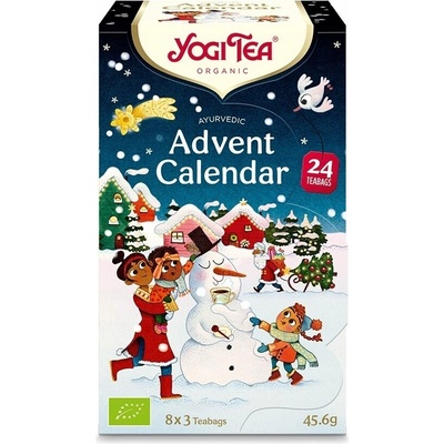 Adventný kalendár na čaj Yogi Tea MALÁ edícia 2025 Vianočný kalendár