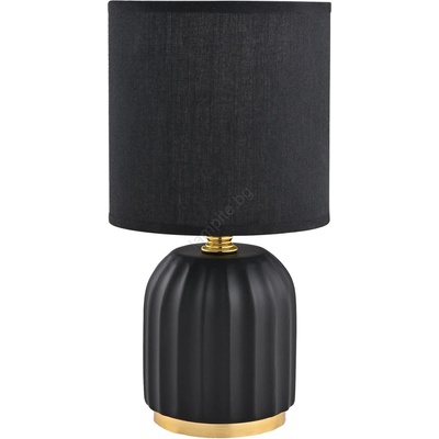 Zuma Line HS8723-BL - Настолна лампа 1xE14/40W/230V черен/златист (ZL0801)