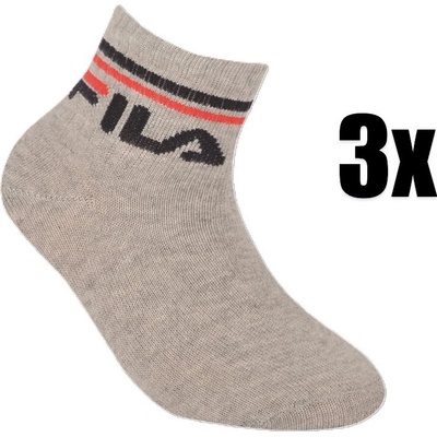 Fila 3pack ponožky Junior grey