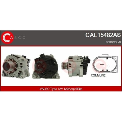 ALTERNATOR 12V 120A CAL15482AS