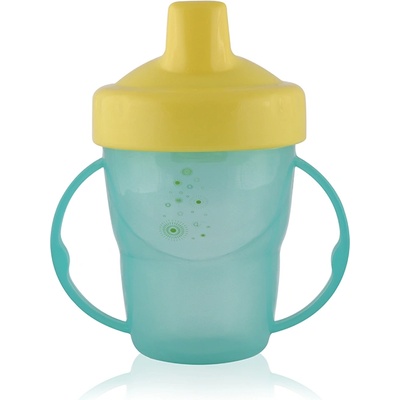Lorelli Преходна чаша с дръжки и твърд накрайник Lorelli Baby Care - 210 ml, Зелена (10230550003)