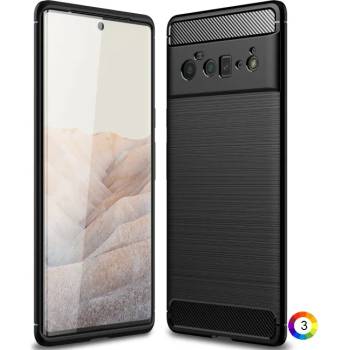 Image 1 of Google Pixel 6 Pro Удароустойчив Carbon Fiber Калъф и Протектор