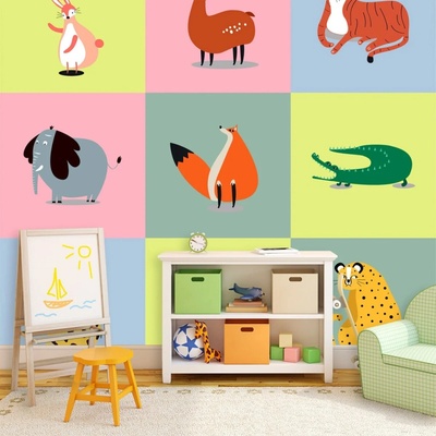 Sablio Tapeta Zvieratká ze Zoo, rozmery 336x220 cm