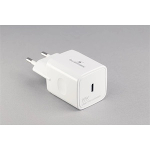 Bluestork Мрежово зарядно устройство Bluestork - PW-20-C (USB-C, 20W, бяло) (PW-20-C)