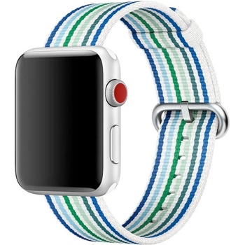 Apple Оригинална текстилна каишка за Apple Watch 42мм, 44мм, 45мм, 46мм, Ultra, Ultra 2 49мм - Apple Watch Woven Nylon Band (син-зелен) (MRHG2ZM/A)