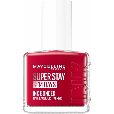 Maybelline New York Super Stay Ink Bonder Nail Lacquer – 06 Tmavo červená (12 ml)
