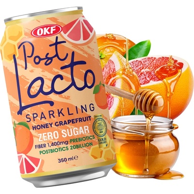 OKF PostLacto Zero Sugar Honey Grapefruit Sparkling Drink 350 ml