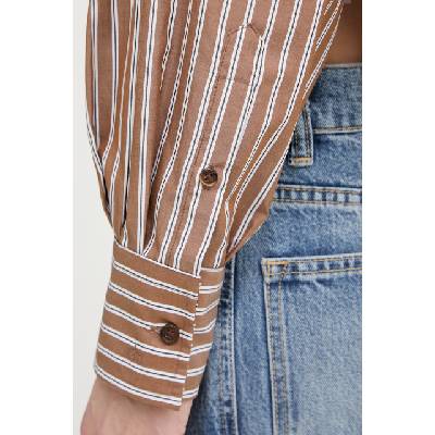 rag & bone риза дамска от памук Marin (RA4W25HSMCN)