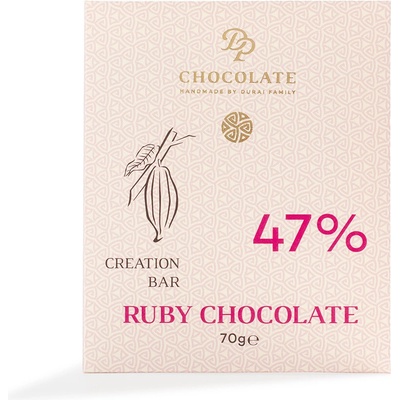 DP chocolate Tabuľková čokoláda Basic mliečna Ruby 70 g