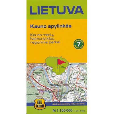 Kauno apylinkes Kaunas a okolí 1:100 t.