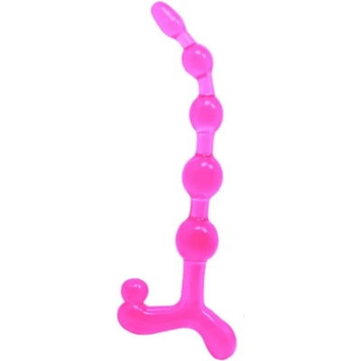 Baile - baile anal Анална броеница bendy twist anal beads pink