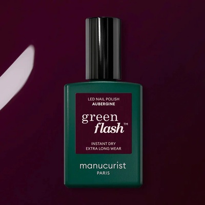 Manucurist Green Flash UV Gel lak AUBERGINE 15 ml