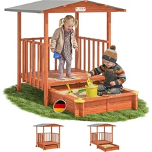 FurnigO Pískoviště Merle s krytou verandou