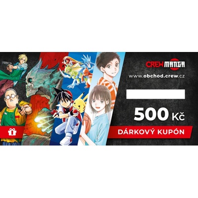 Dárkový kupón v hodnotě 500 Kč (grafika: manga)