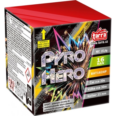 Baterie výmetlic PYROHERO 16 ran 30 1 Čína BAT1624P