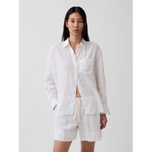 GAP Лнена oversize риза GAP GAP | Byal | ЖЕНИ | XXS