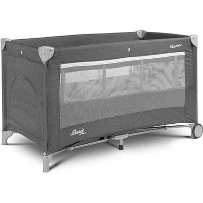 Caretero Cestovná postieľka Basic Plus Graphite