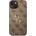 GUESS Гръб Guess PU 4G Metal Logo Case за iPhone 14 Plus - Кафяв