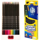 Astra ergonomické farbičky z čierneho dreva 12ks + strúhadlo 312114001