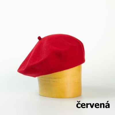 Dámský vlněný baret 115´ červená
