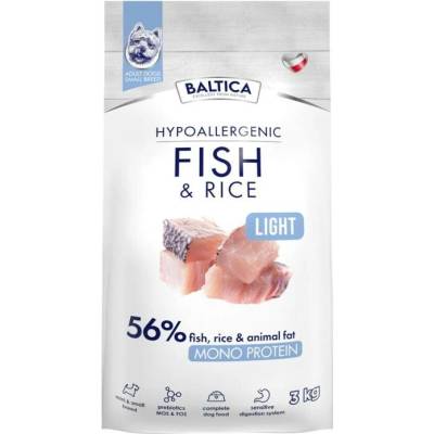Baltica Nutraceutic Hypoallergenic Light M Fish with rice 3 kg