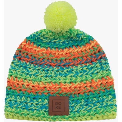 Detský háčkovaný kulich Neon mix