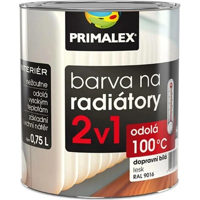 Primalex barva na radiátory lesklá P1000 bílá0,75 L