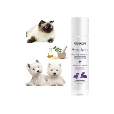 BIOGANCE White Spray - сух шампоан за бяла и светла козина 300мл