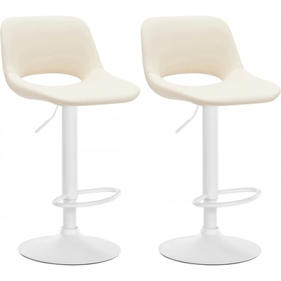 Design-Shop Camden koženka Krémová / bílá 2 ks