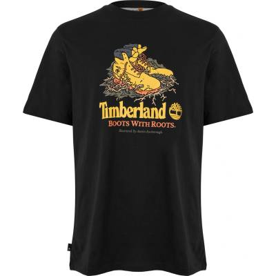 Timberland Тениска Timberland Men's Front Boot Graphic Regular Fit T-Shirt - Black