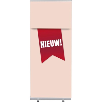 Jansen Display Set Roll-baneru Budget s vytištěným motivem, Novinka, červený, holandsky, 870 x 2080 mm