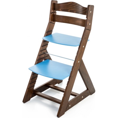 Hajdalánek Rostoucí židle Maja opěrka do kulata ořech / modrá