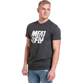 Meatfly pánské tričko Repash Charcoal Heather Šedá