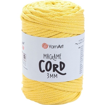 YARNART Macrame Cord 3 mm 85 m 754 Yellow юта (Macrame Cord 3 mm 754)