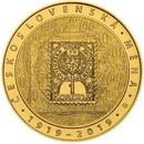 ČNB zlatá mince Zavedení československé měny 100.výročí běžná 1 oz