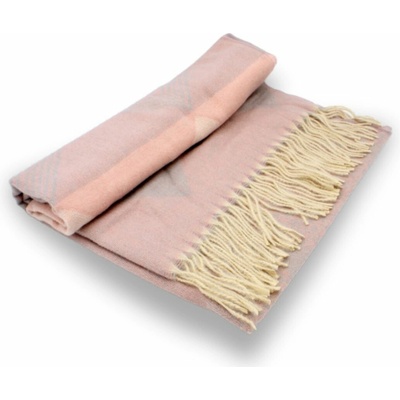 Krumlovanka šál Cashmere Sensation vzorovaný růžový extra jemný P-72645-RS