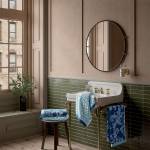 English Heritage Хавлиена кърпа English Heritage Eagle House Damask Hand Towel - Cobalt