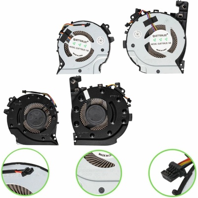 Ventilátor HP Pavilion Gaming 15-CX L20334-001 L20335-001 CPU + GPU 4 pin DC28000M4F0