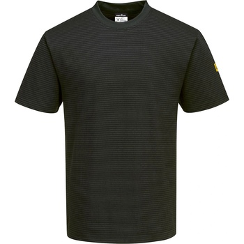 Portwest as20 / Антистатична esd тениска - черна 5xl (as20bkr5xl)