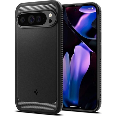 Spigen Противоударен Калъф за Google Pixel 9 Pro XL, Spigen Rugged Armor Case, Черен (ACS07719)