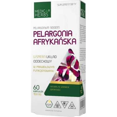 Medica Herbs Africká pelargónia 450 mg 60 kapsúl