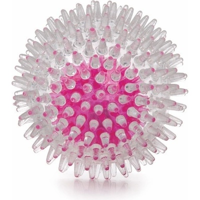 JK ANIMALS TPR LED loptička s bodliakmi 8 cm