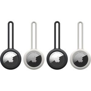 Urban Armor Gear Комплект от 4 броя силиконови каишки за Apple AirTag - Urban Armor Gear AirTag Dot Loop 4 Pack (бял-черен) (16322VM14035)