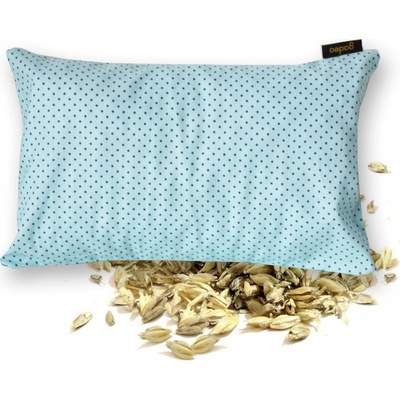 GADEO nahřívací špaldový polštářek POLKA DOTS tyrkys 18x28 cm