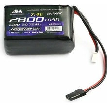 Arrowmax AM Lipo 2800mAh 2S TX / RX 7.4V Hump Pack AM-700913