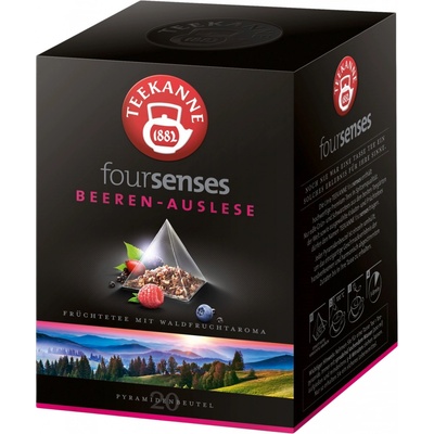 TEEKANNE Foursenses Tea Pyramids Wild Berries 20 pyramidových sáčků