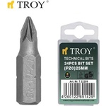 TROY Накрайници за отвертка (PZ3x25mm) (T 22212)